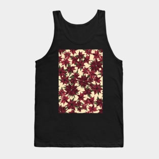 Poinsettia Pattern Tank Top